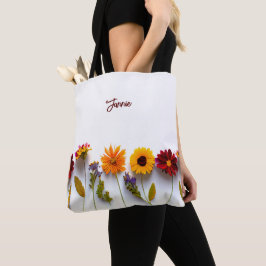Personalisiertes Monogramm Floral-Geschenk für sie Tasche