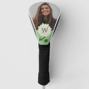 Personalisiertes Monogramm Foto Floral Daisy Golf Headcover