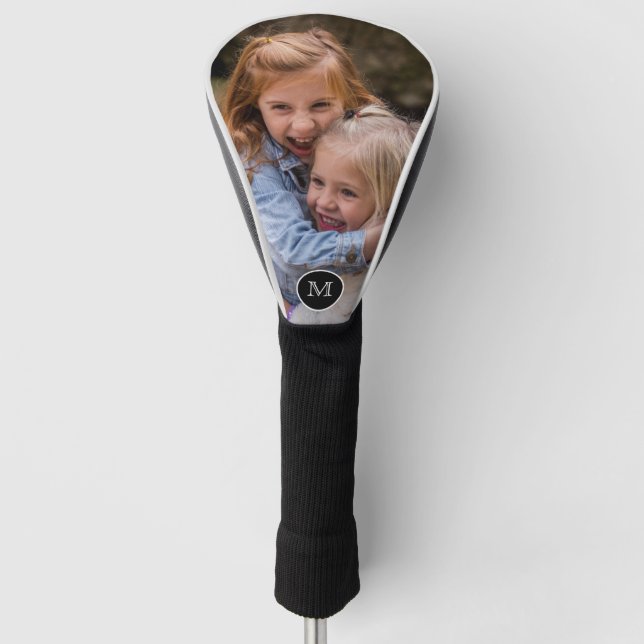 Personalisiertes Monogramm-Foto Golf Headcover (Vorderseite)