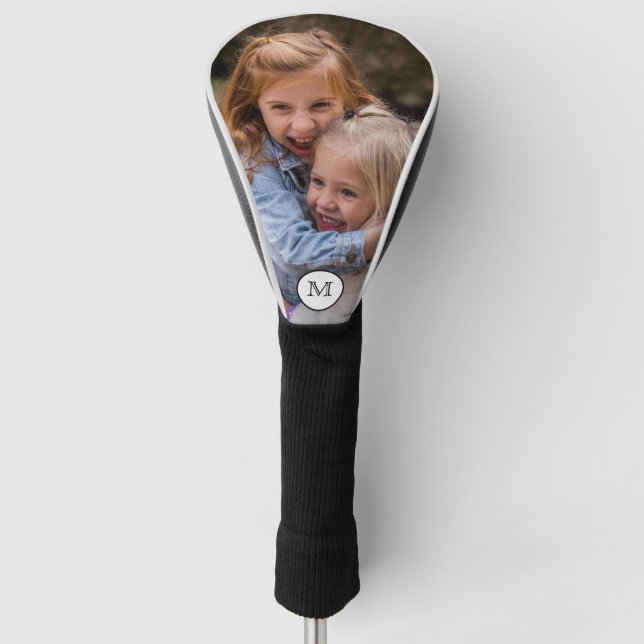 Personalisiertes Monogramm-Foto Golf Headcover (Vorderseite)