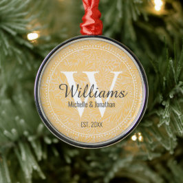 Personalisiertes Monogramm, frisch gegossen Ornament Aus Metall