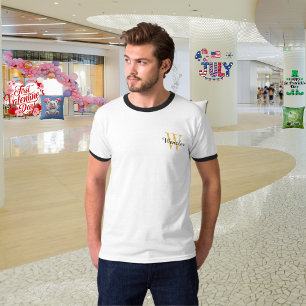 Personalisiertes Monogramm für Männer T-Shirt
