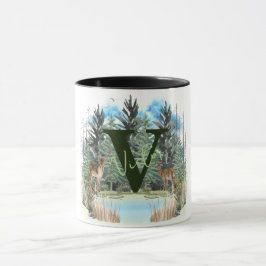Personalisiertes Monogramm für Wasserfarben, Buchs Tasse