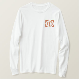 Personalisiertes Monogramm gestickter Name Besticktes Langarmshirt