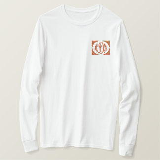 Personalisiertes Monogramm gestickter Name Besticktes Langarmshirt