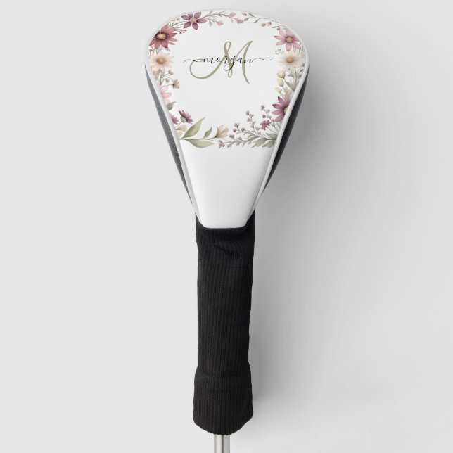 Personalisiertes Monogramm Golf Headcover (Vorderseite)