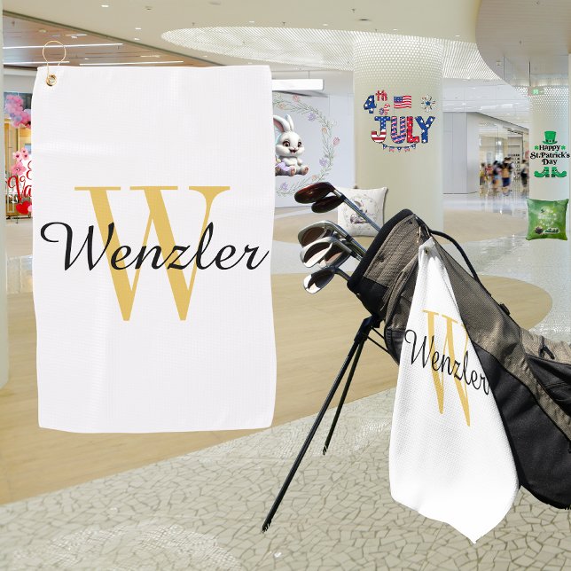 Personalisiertes Monogramm Golfhandtuch (Von Creator hochgeladen)