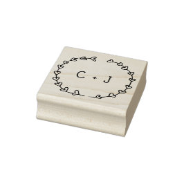 Personalisiertes Monogramm Gummistempel