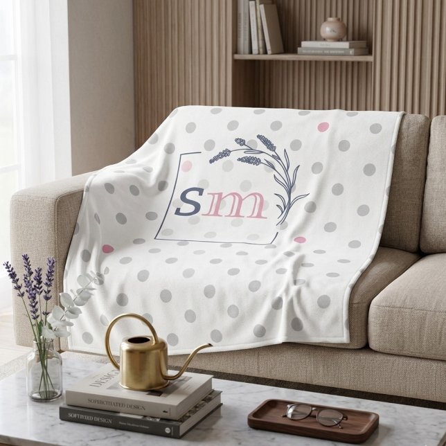 Personalisiertes Monogramm Hochzeitsgeschenk Paar  Fleecedecke (Von Creator hochgeladen)