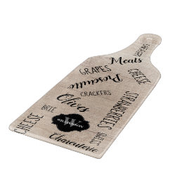 Personalisiertes Monogramm Holzdruckcharakter Schneidebrett