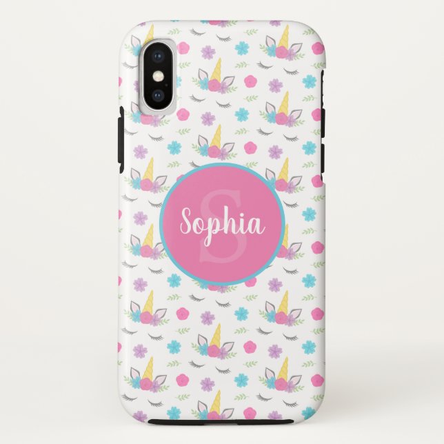 Personalisiertes Monogramm iPhone 16 Hülle (Rückseite)
