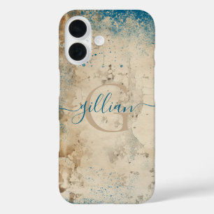 Personalisiertes Monogramm iPhone 16 Hülle
