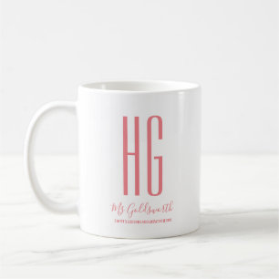 Personalisiertes Monogramm Kaffeetasse