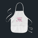 Personalisiertes Monogramm-Kind - KinderSchürze<br><div class="desc">Fertigen Sie mit der Lieblingsfarbe Ihr Kindes besonders an.</div>