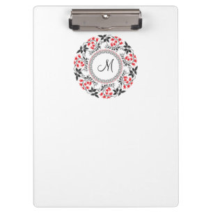 Personalisiertes Monogramm Klemmbrett