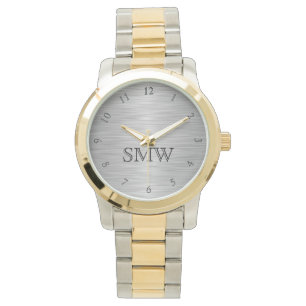 Personalisiertes Monogramm Männerüberwachung Armbanduhr
