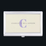 Personalisiertes Monogramm Minimalistisches Initia Visitenkarten Dose<br><div class="desc">Behalt deine Visitenkarten stilvoll mit diesem personalisierten Monogramm Visitenkartenhalter. Dieses elegante Gehäuse mit minimalistischem Design und einer kühnen,  eleganten Typografie eignet sich perfekt für Profis,  Unternehmer und Unternehmer. Ein ausgeklügeltes und praktisches Accessoire für Networking-Events,  Meetings oder den täglichen Büroeinsatz.</div>