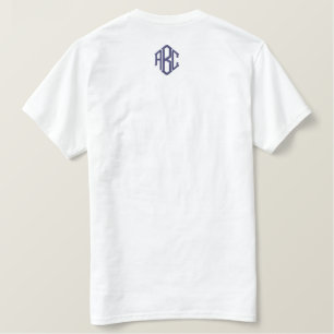 Personalisiertes Monogramm mit Initiale Besticktes T-Shirt