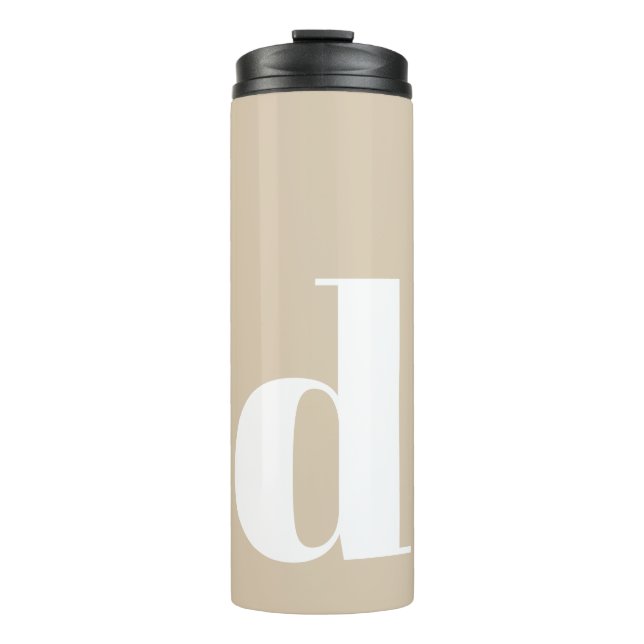 Personalisiertes Monogramm Modern Simple Thermosbecher (Vorderseite)