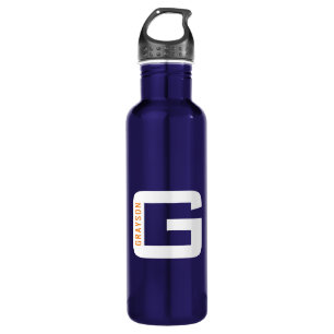 Personalisiertes Monogramm Moderne Einzigartige Te Edelstahlflasche