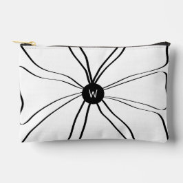 Personalisiertes Monogramm Modernes Abstraktes Blu Zubehörtasche
