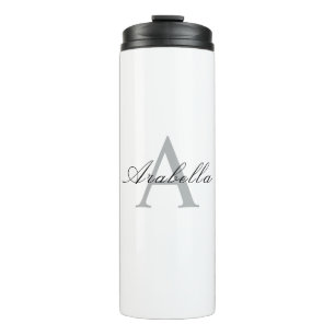 Personalisiertes Monogramm Name  Thermosbecher