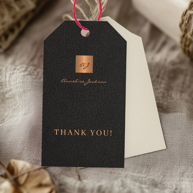 Personalisiertes Monogramm-Namensschild Geschenkanhänger (Von Creator hochgeladen)