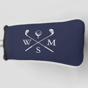 Personalisiertes Monogramm Navy Blau Golf Headcover
