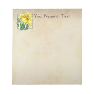 Personalisiertes Monogramm Notizblock