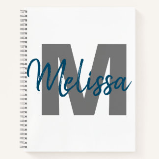 Personalisiertes Monogramm Notizbuch