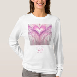 Personalisiertes Monogramm "Reine Liebe" für Paar T-Shirt