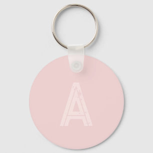 Personalisiertes Monogramm Rosa Schlüsselanhänger