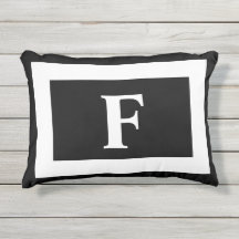Personalisiertes Monogramm Schwarz-weiß Trendy