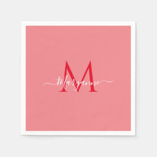 Personalisiertes Monogramm Serviette