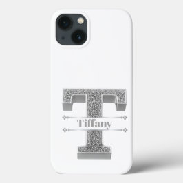 Personalisiertes Monogramm Silver Initial für Ihre Case-Mate iPhone Hülle