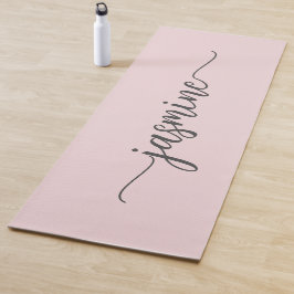 Personalisiertes Monogramm-Skript für Giralblush P Yogamatte