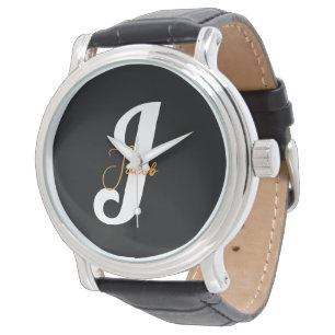 Personalisiertes Monogramm - Stilvolles, kundenspe Armbanduhr