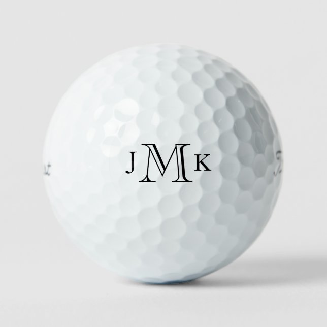 Personalisiertes Monogramm Titleist Pro VI Golfball (Vorderseite)