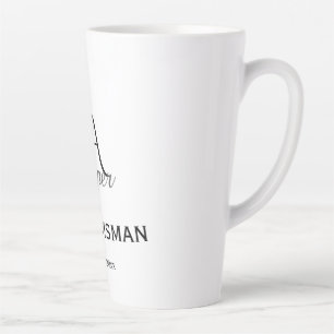 Personalisiertes Monogramm Trauzeuge Brautführer N Milchtasse