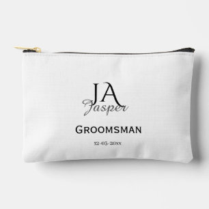 Personalisiertes Monogramm Trauzeuge Brautführer N Zubehörtasche