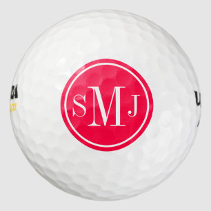 Personalisiertes Monogramm und amerikanischer Golfball