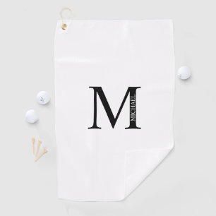 Personalisiertes Monogramm und Golftücher benennen Golfhandtuch
