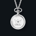 Personalisiertes Monogramm und Name Armbanduhr<br><div class="desc">Personalisiertes Monogramm und Namensgeschenk enthält personalisierte Namen im Stil eines Schriftartes mit grauem Skript und Monogramm im hellgrauen Serif-Schriftart-Stil als Hintergrund,  auf weißem Hintergrund. Perfekt als Feriengeschenk,  Familienfavoriten,  Dankeschön für Trauzeugen und Geschenk für alle besondere Anlässe.</div>