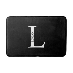 Personalisiertes Monogramm und Name Badezimmer Mat Badematte