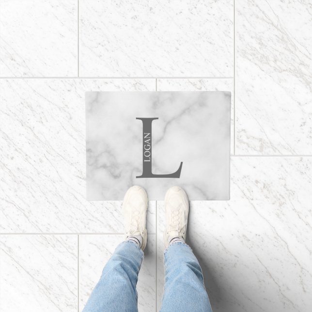 Personalisiertes Monogramm und Name Doormat Fußmatte (Indoor)