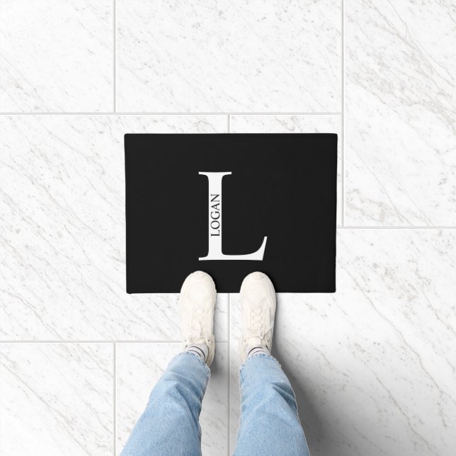 Personalisiertes Monogramm und Name Doormat Fußmatte (Indoor)