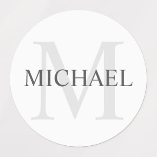 Personalisiertes Monogramm und Name Etiketten