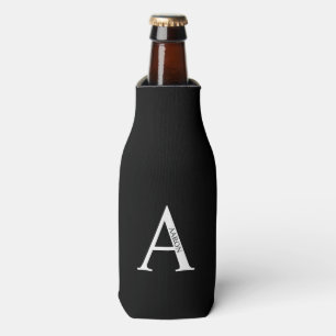 Personalisiertes Monogramm und Name Flasche Cooler Flaschenkühler