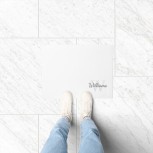 Personalisiertes Monogramm und Name Fußmatte