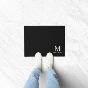 Personalisiertes Monogramm und Name Fußmatte